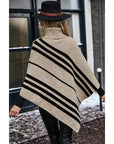 Asymmetrical Knit Poncho
