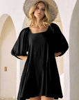 Back Tie Mini Dress