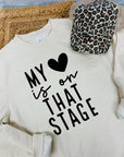 My Heart is On That Stage Crewneck Sweatshirt (curvy)
