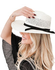 Black Bow Sun Hat