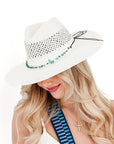 Turquoise Stone Trimmed Hat