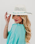 Turquoise Stone Trimmed Hat