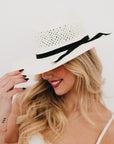 Black Bow Sun Hat