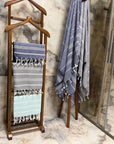 Handwoven Turkish Beach Towel Blue