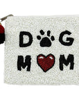Dog Mom Beaded Coin Purse