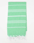 Handwoven Turkish Beach Towel Green