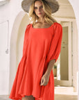 Back Tie Mini Dress
