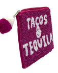TACOS AND TEOUILA Beaded Coin Purse