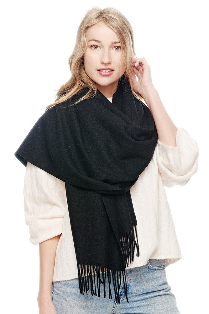 Cashmere Blend Scarf (blk)