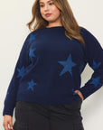 Lurex Sweater with Stars (curve)