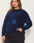 Lurex Sweater with Stars (curve)