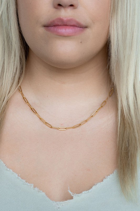 Gold Paperclip Chain