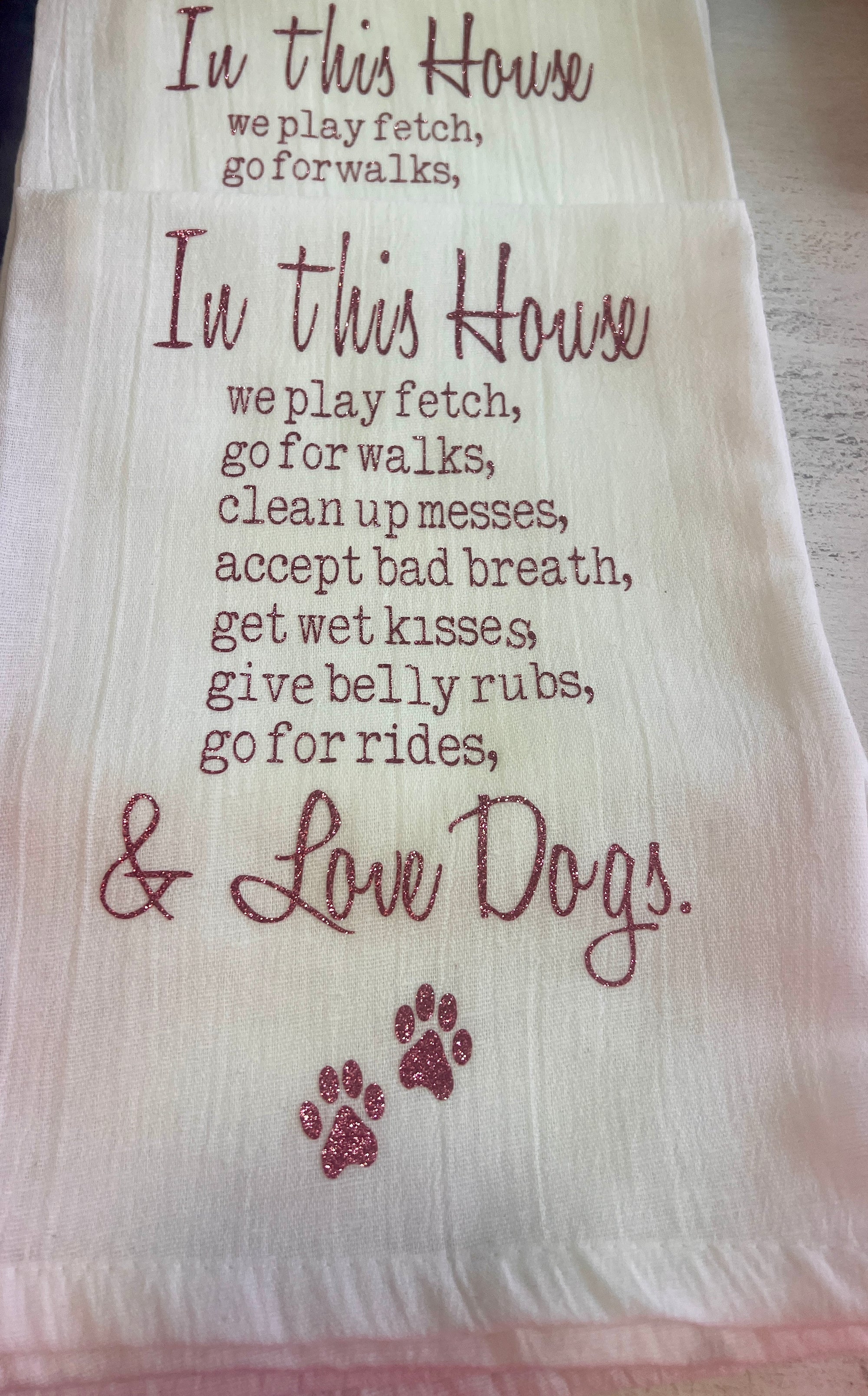 In this House- Dogs House Dish Towel