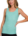 Super Soft Ribbed Scoop Tank