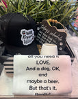 Beer + Dog Dish Towel (blk)