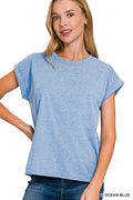 Cuffed Sleeve Tee Shirt