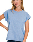 Cuffed Sleeve Tee Shirt