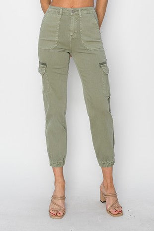 High Rise Cargo Joggers