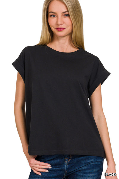 Cuffed Sleeve Tee Shirt