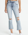 High Rise Cropped Jean in Jewel