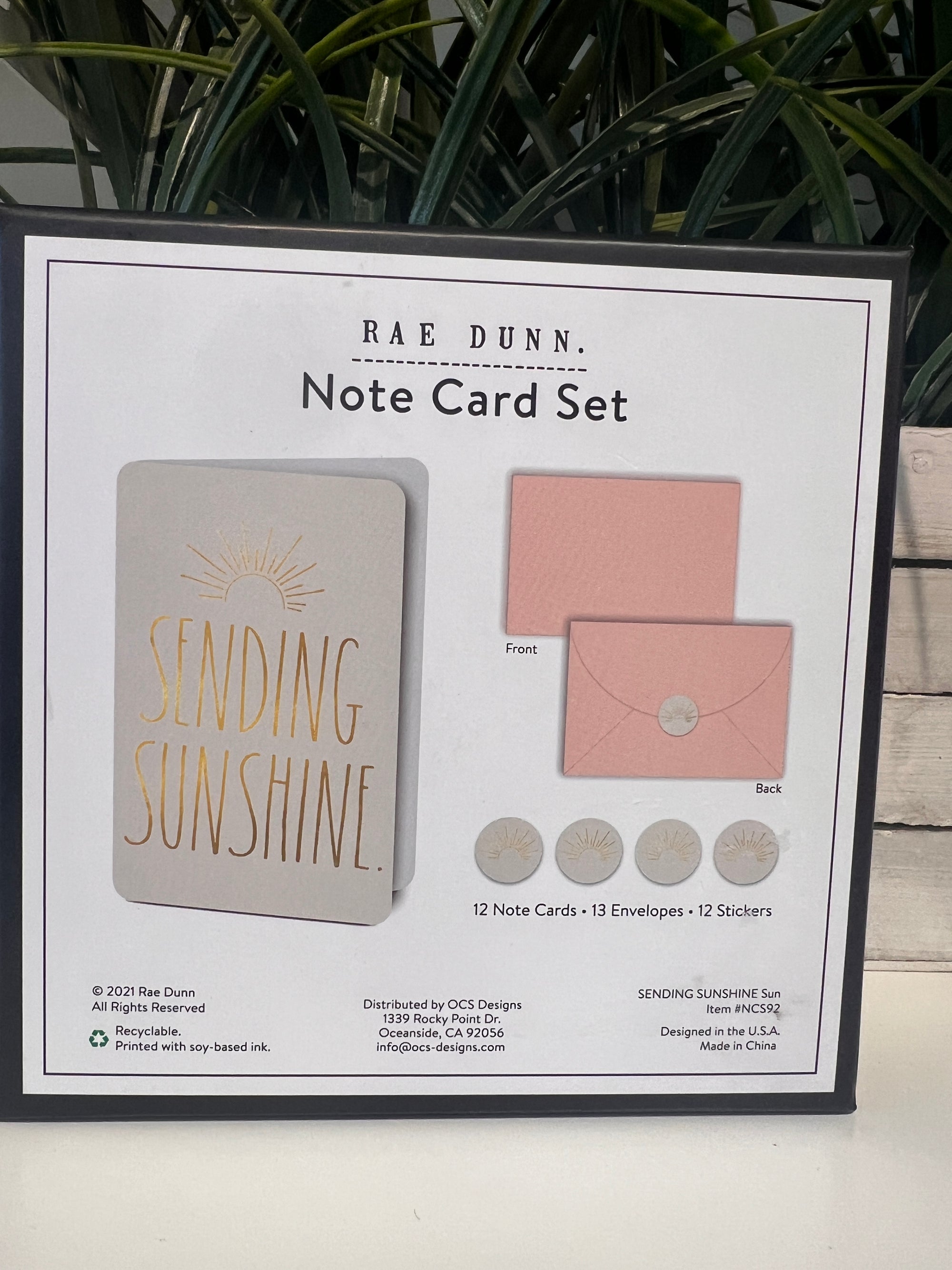 Sending Sunshine Notecards
