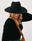 Wide Brim Rancher Hat (black)