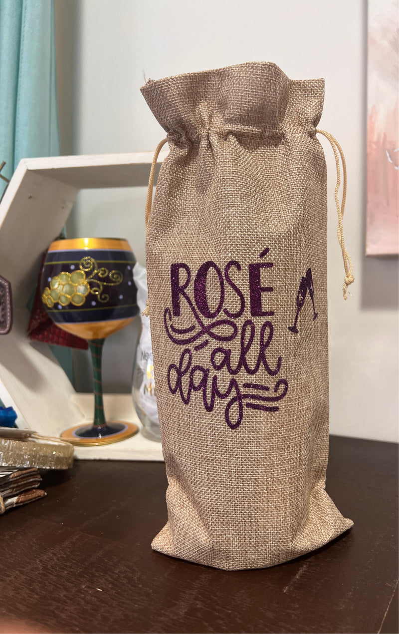 Wine Gift Bag- Rose All Day